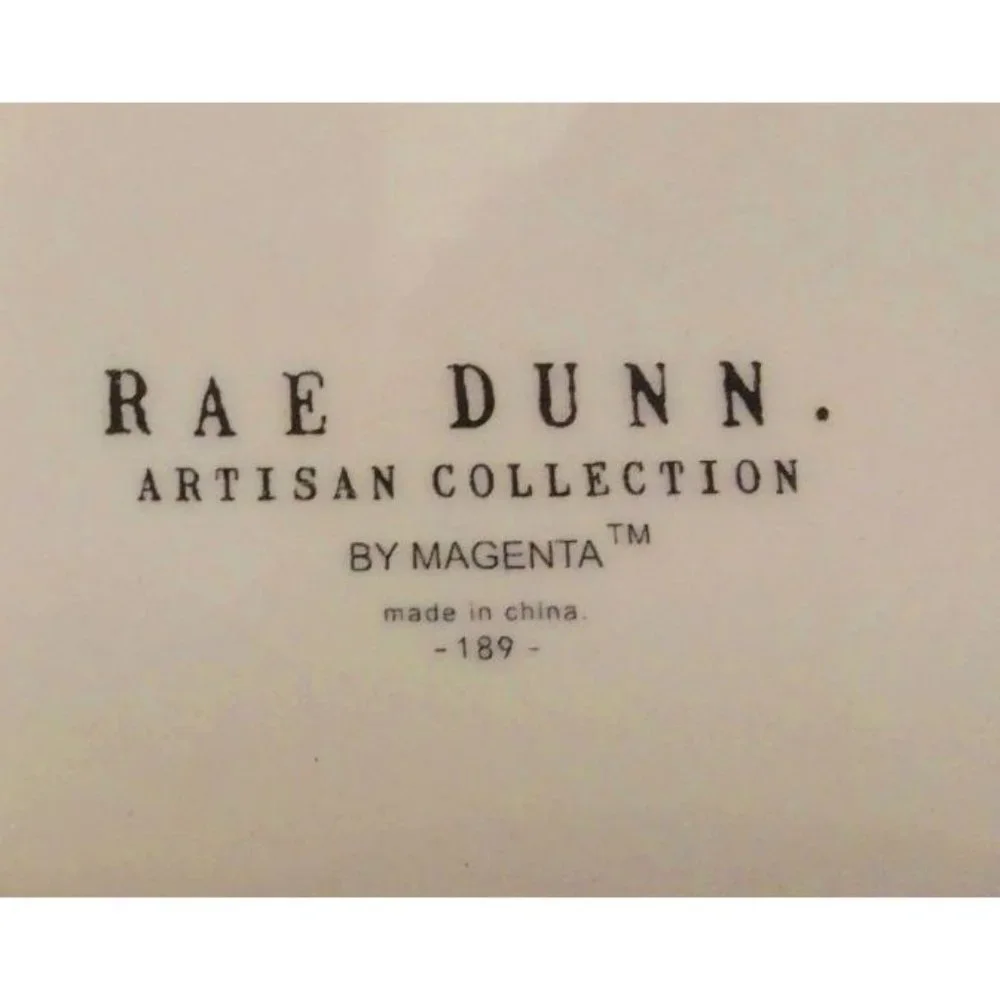 Rae Dunn BITS & BAUBLES Ceramic Jewelry Trinket Box Organizer